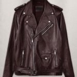 Stunning CLASSIC STYLISH MEN'S LEATHER JACKET PURE BURGUNDY NAPA MOTORCYCLE BIKER JACKET 2024
